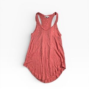IRO Doris Distressed Linen Tank Top Size Small Sleeveless